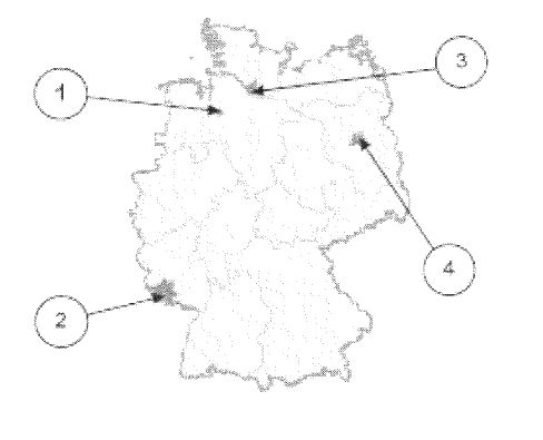 Abbildung zur Aufgabe 8. Welches Bundesland ist Hamburg?