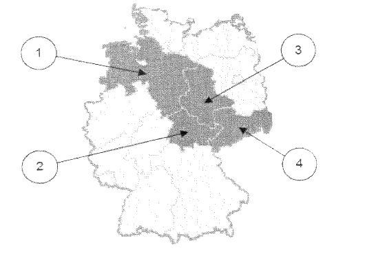 Abbildung zur Aufgabe 8. Welches Bundesland ist Sachsen-Anhalt?
